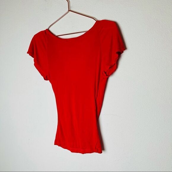 EUC Vintage 90’s Rebecca Beeson Red V Neck Top 2 - Picture 5 of 5